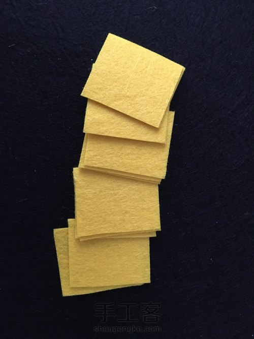 不织布太阳花教程,不织布太阳花制作图解