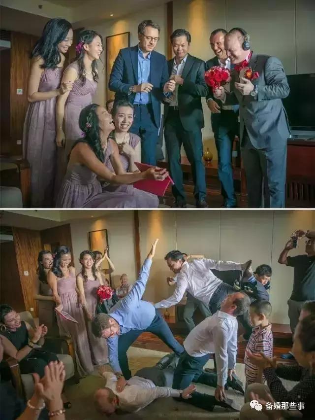 结婚整蛊新郎招式文明接亲,新郎接亲堵门整蛊游戏