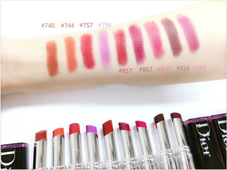 dior2021限量变色唇膏,dior黑管瘾诱超模漆光唇膏