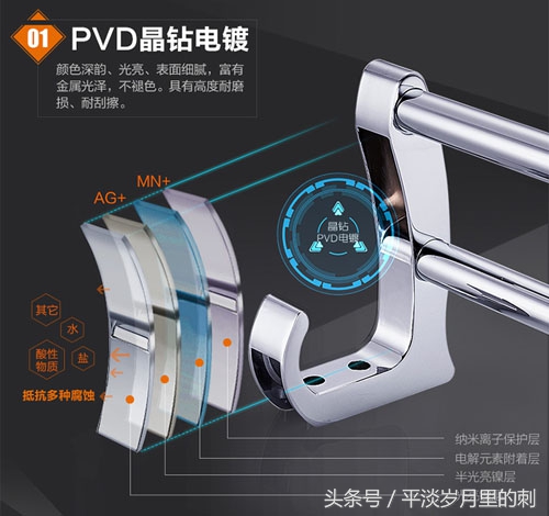 卡贝304钢毛巾架,卡贝厨卫五金挂件