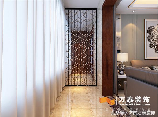 济南财富中心装修设计,120平装修风格现代简约济南