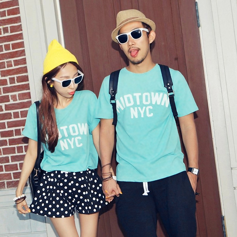 独特的情侣装夏天,浪漫风格情侣装