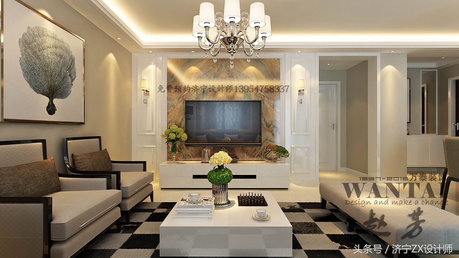 128平现代设计案例,100平现代简约花园设计效果图