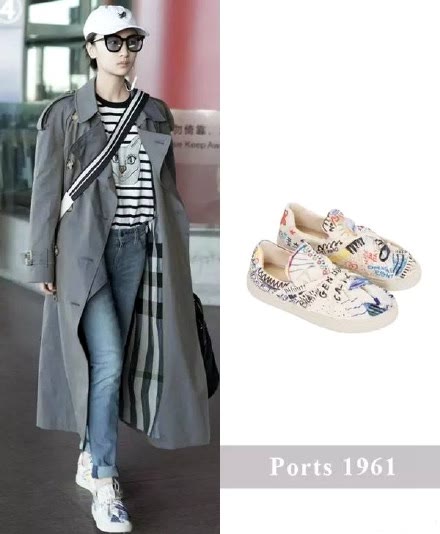 刘雯polo衫蝴蝶结,刘雯的时尚穿搭推荐