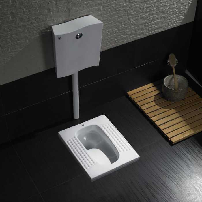 蹲便器用脚踏阀还是用水箱好,蹲便器水箱离得远影响冲水吗