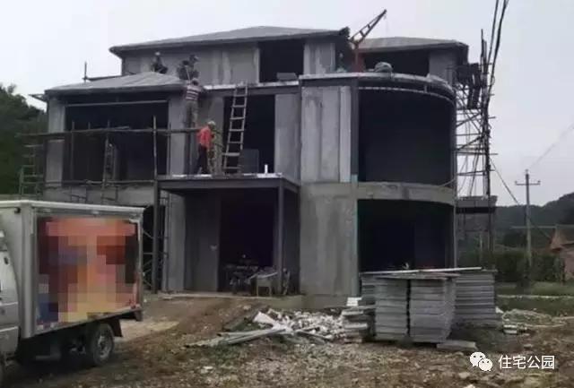 农村自建房轻钢小别墅建造全过程,农村钢结构自建房1层别墅