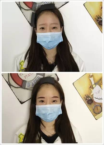 雾眉和线条眉的图片,雾眉与线条