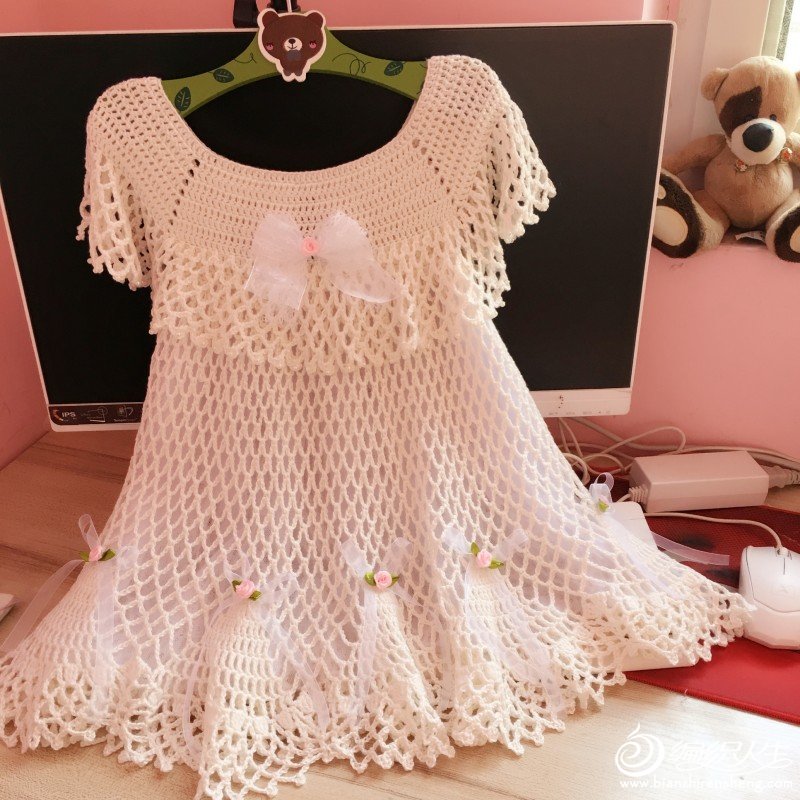 3至6岁的公主裙冬天钩针视频教程,1-3岁钩针公主裙简单新手