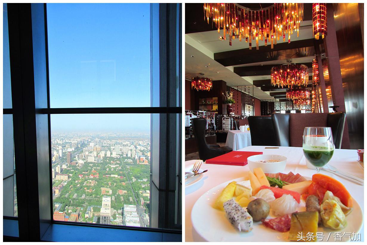 高档餐厅的早餐,79楼云端餐厅