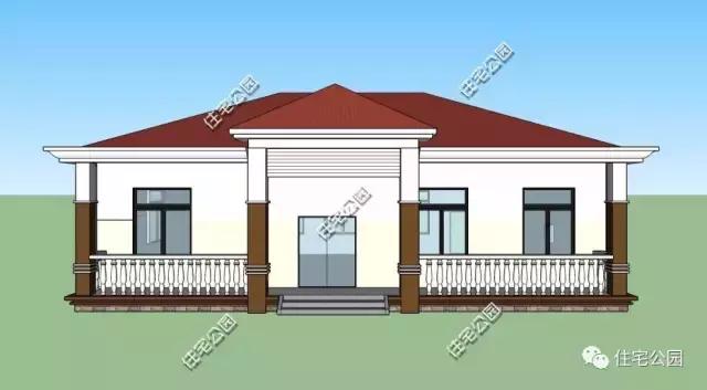 开间14米进深11米一层别墅,开间14进深11米的一层平房