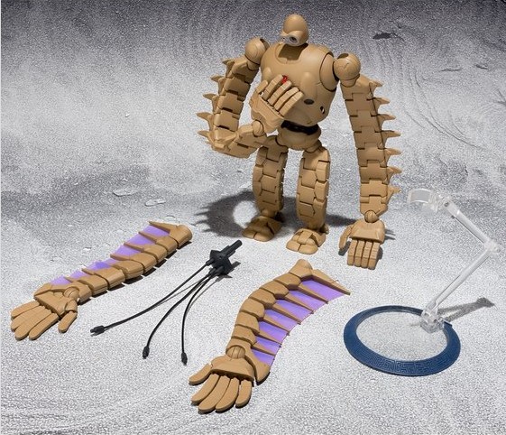 万代正版13号机可动手办,万代天空之城机器人手办