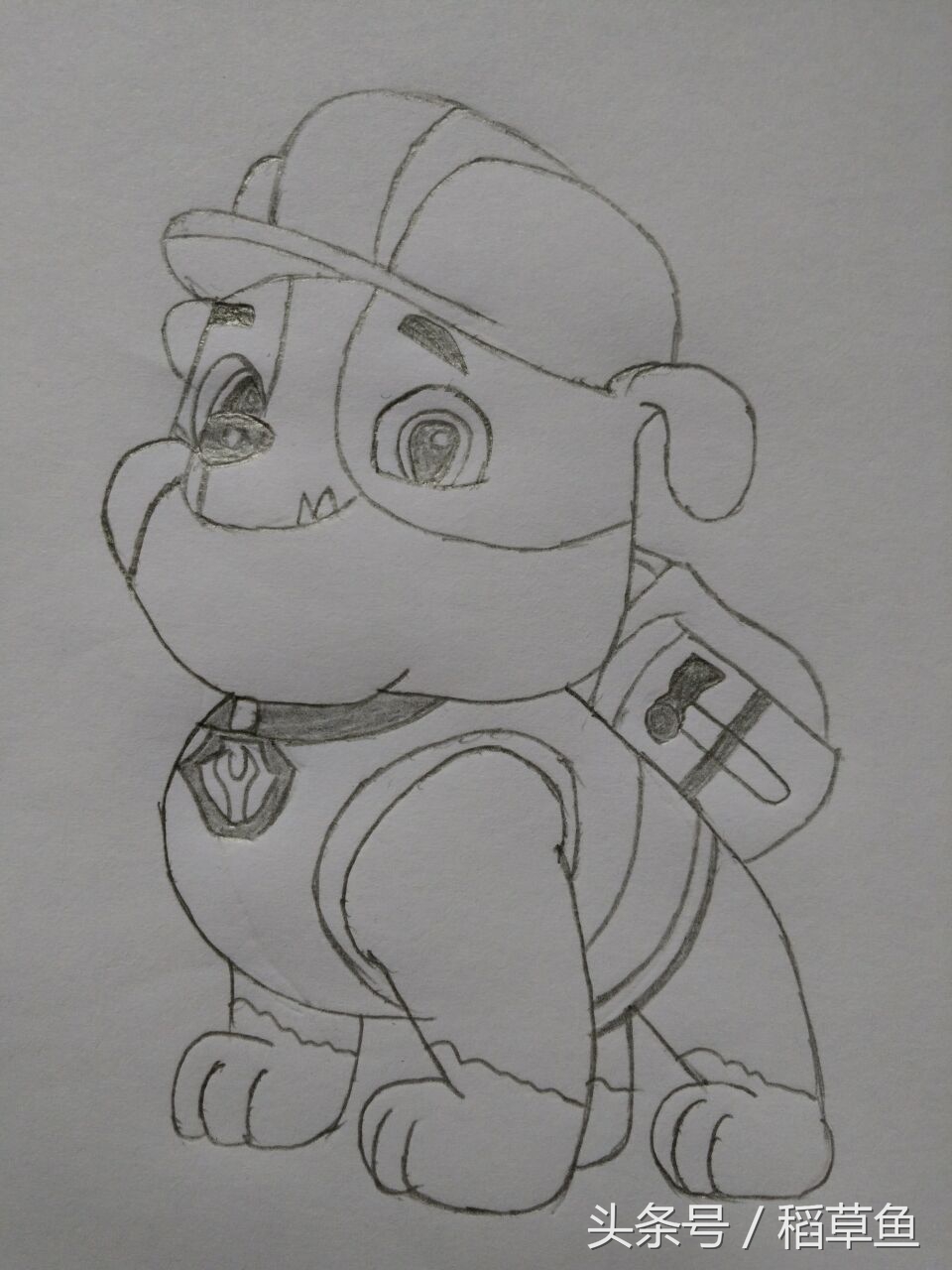 画汪汪队简笔画教程,简笔汪汪队的画法