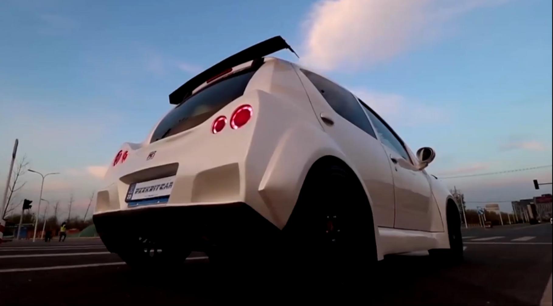 红色比亚迪f0爆改,李老鼠说比亚迪f0视频