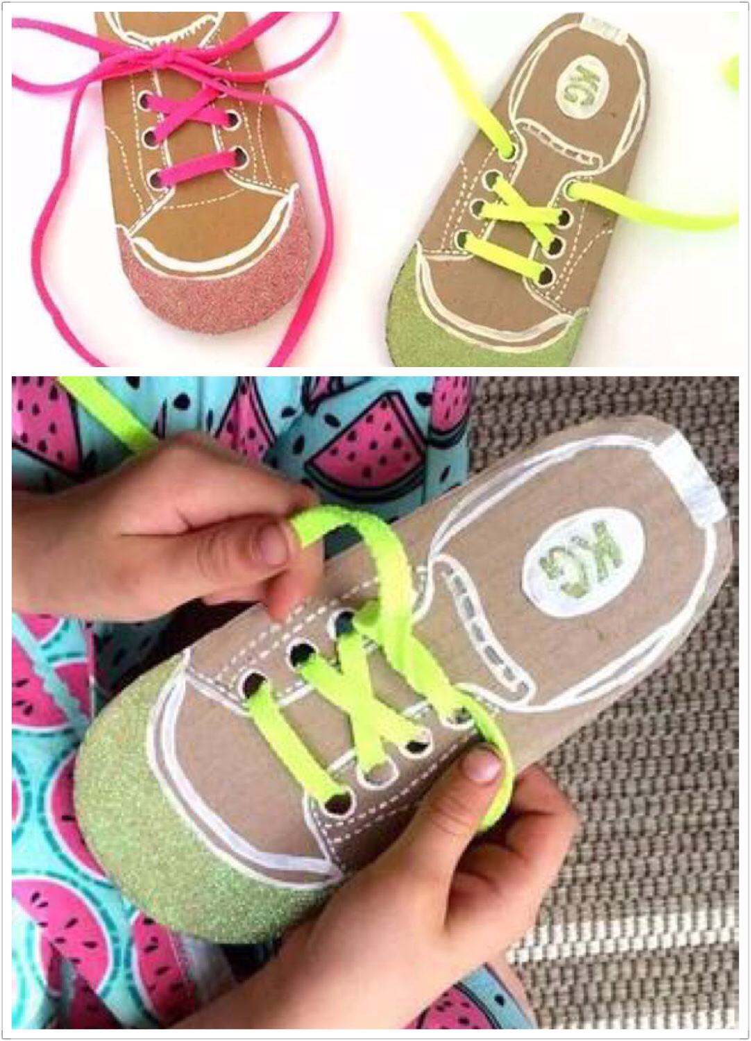 废纸箱做儿童玩具,废纸箱做可爱的宝宝