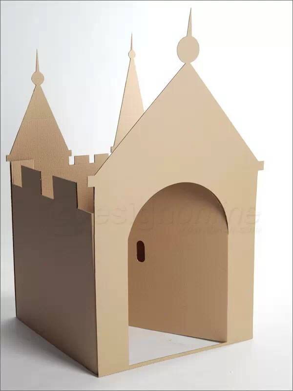 废纸箱做户外儿童玩具,废纸箱做可爱的宝宝