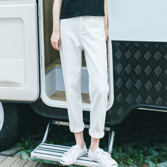 高弹力气质显瘦休闲裤,大码显瘦弹性休闲裤