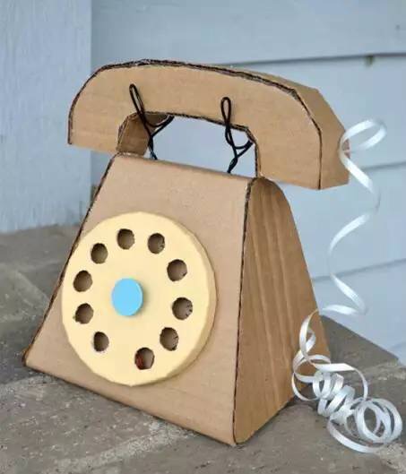 废纸箱做户外儿童玩具,废纸箱做可爱的宝宝