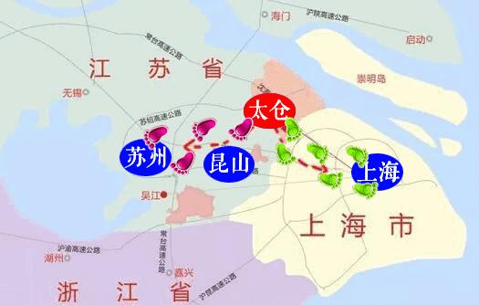 昆山苏州太仓上海,苏州昆山和太仓