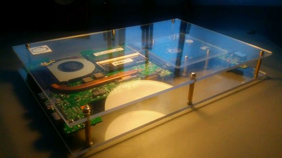 旧办公电脑机箱diy,diy木制笔记本电脑机箱