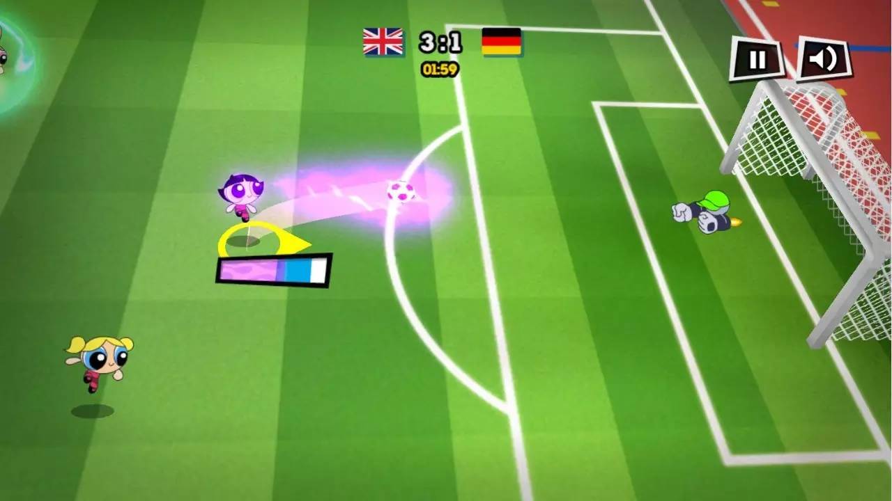 推荐卡通足球游戏,飞天小女警电脑游戏