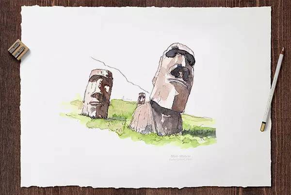 世界十大建筑画在一幅画里,中国顶级建筑水彩画