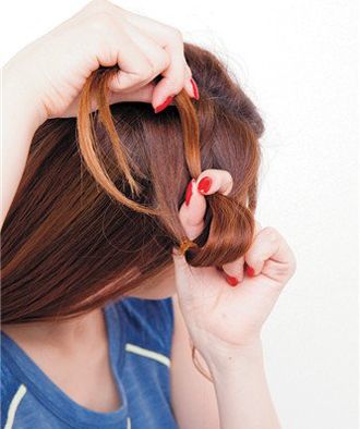 气质型中长发刘海造型,气质刘海发型教程