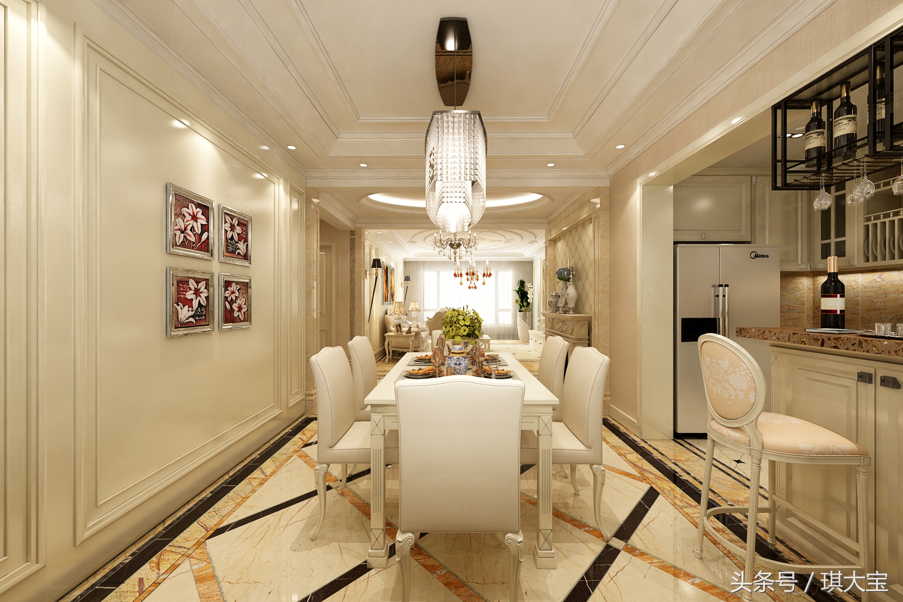 15万装修97平米的房子,15万装修100平方奶油风房子