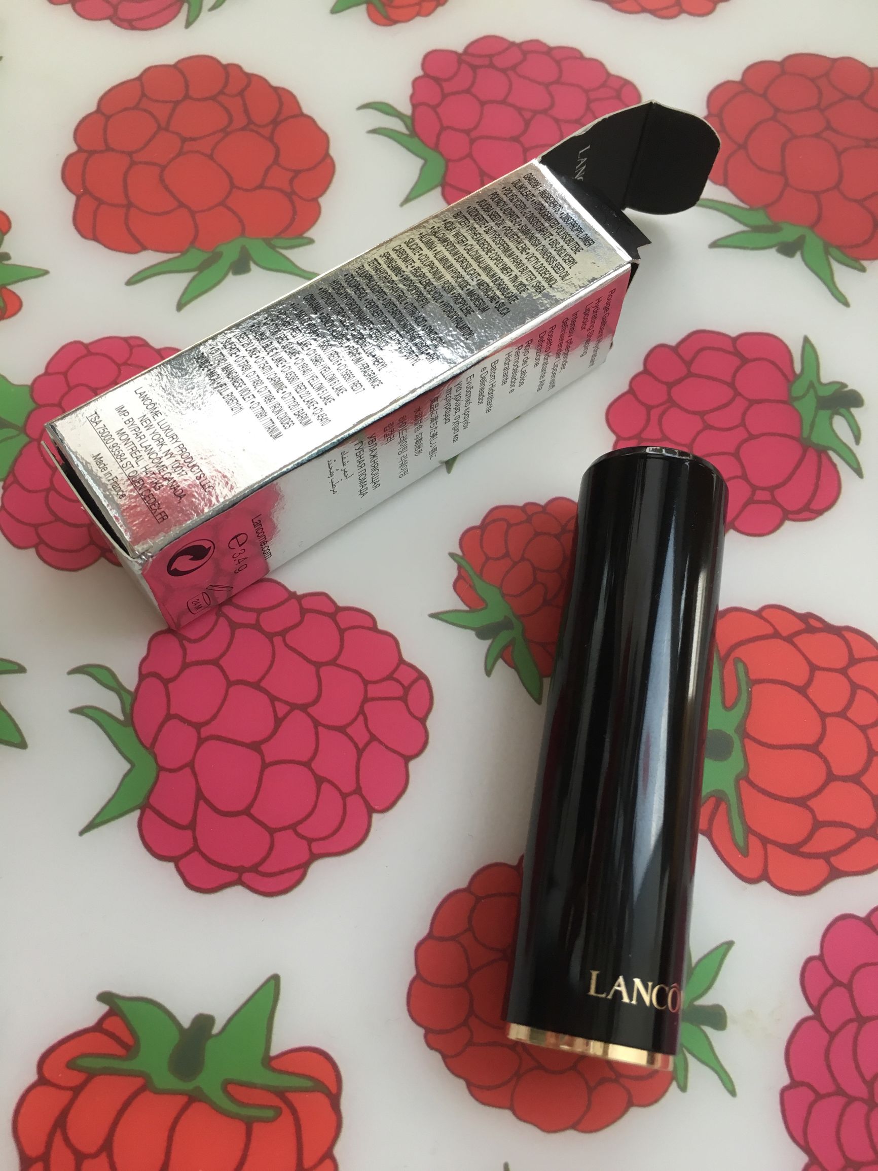 试色兰蔻196口红,兰蔻新菁纯105