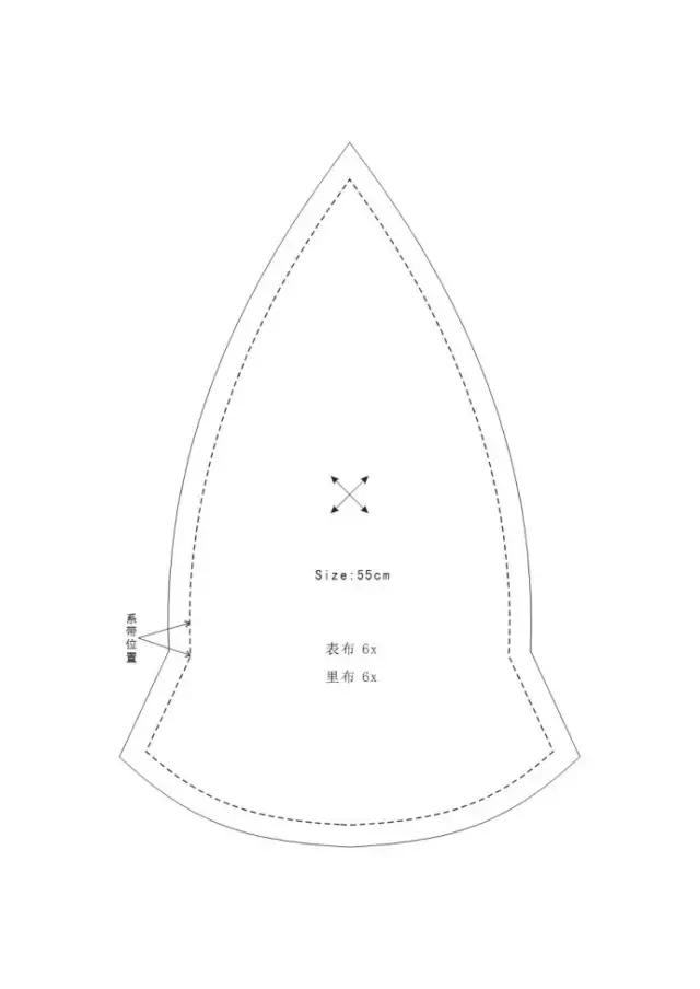 韩国新款遮阳帽打版纸样,六片式遮阳帽制作教程