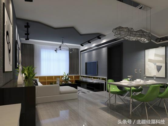 北疆硅藻泥装修效果图,客厅里什么颜色的硅藻泥好看