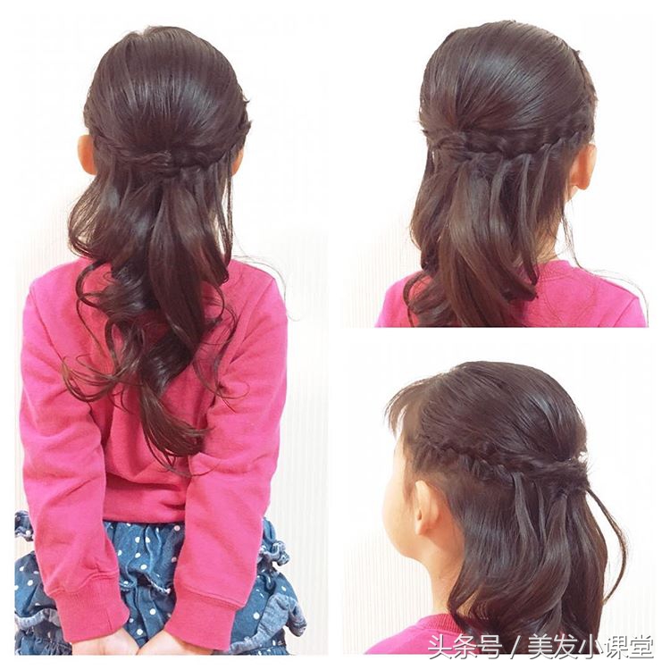 适合戴皇冠的儿童编发简单漂亮,儿童编发小视频3-5岁简单