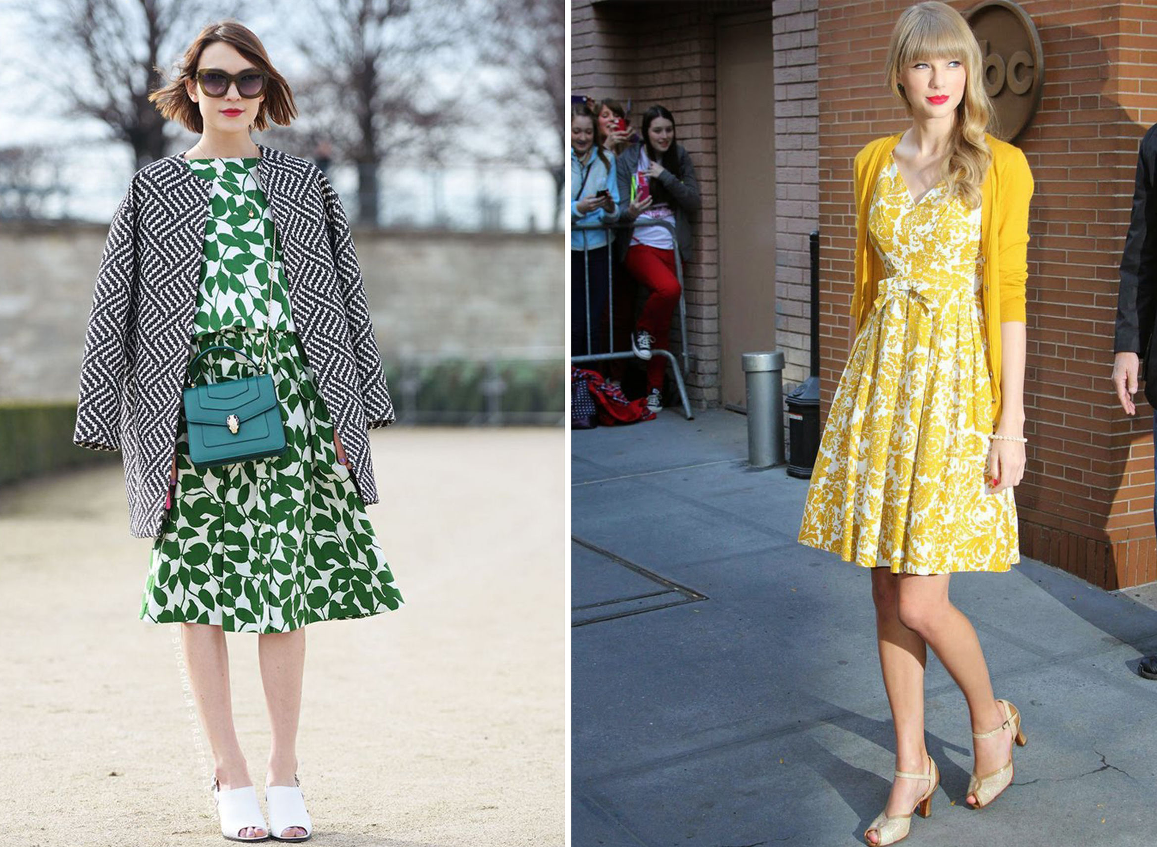 夏天的碎花裙怎么穿才好看,穿搭一件小碎花连衣裙