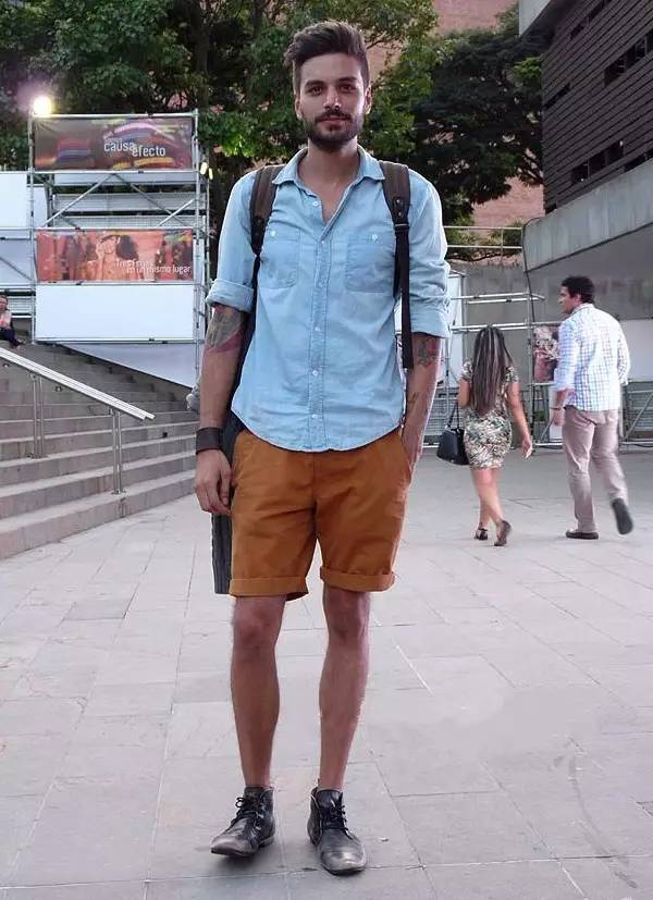 夏天短裤怎么穿才不像大叔,短裤穿起来不好看