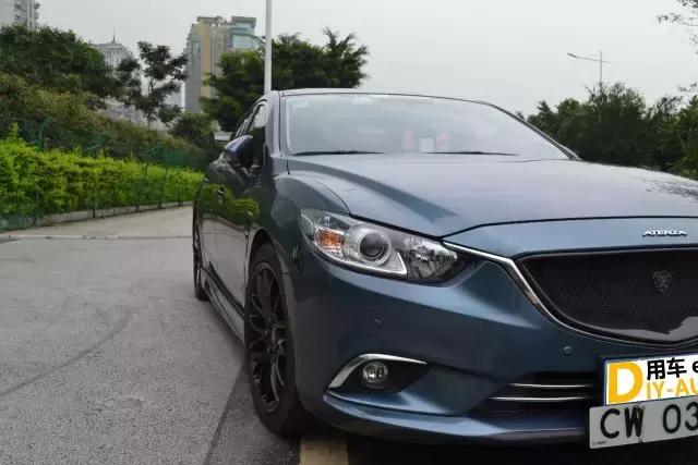 阿特兹2018蓝色,轻改马自达3