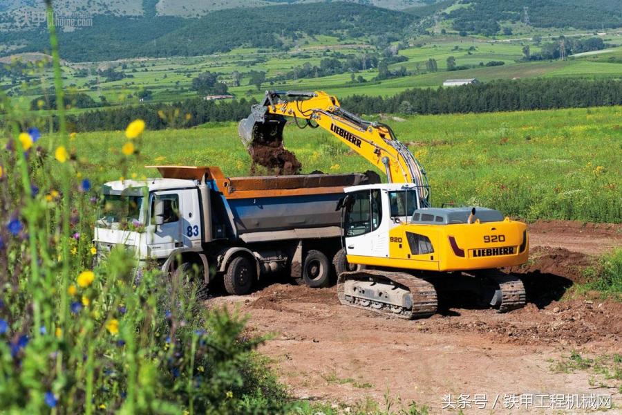 德国产的利勃海尔挖掘机920,利勃海尔挖掘机9800生产过程