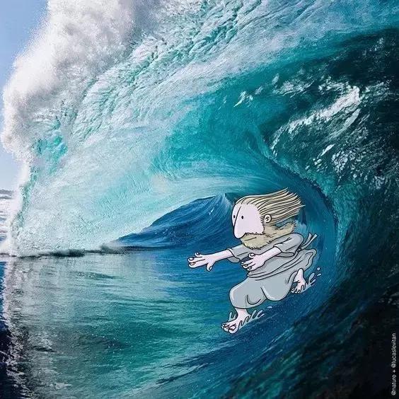 一组黑白手绘插画作品分享,一组手绘人像插画作品分享