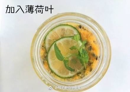 百香果柠檬气泡水摆摊做法,百香果柠檬青桔茶