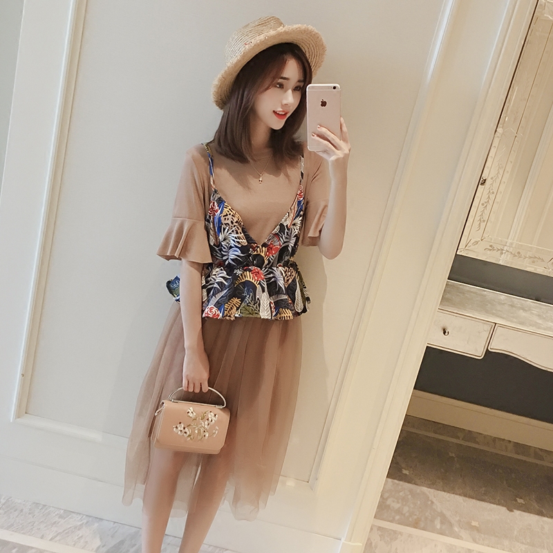 高级感连衣裙高档大气夏天,甜美清凉连衣裙