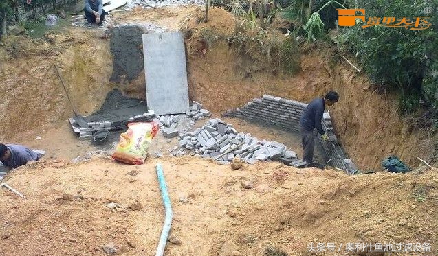 大型鱼池建造过程及施工方法,省钱鱼池建造过程及施工方法