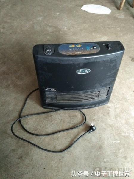 电暖风机拆解视频教程,500瓦以下的暖风机拆解