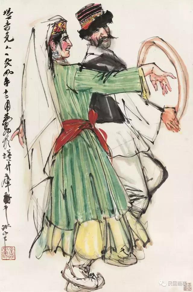 荣宝斋傅抱石湘夫人版画,傅抱石晚年生活