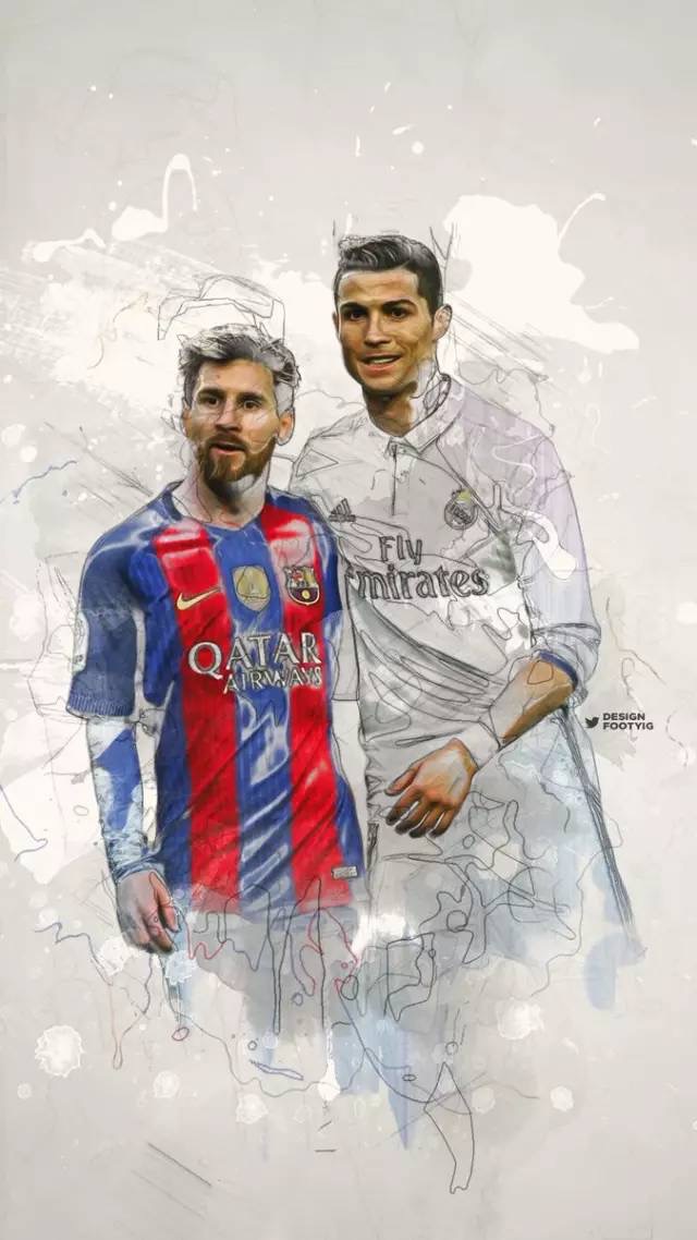 足球绝代双骄c罗与梅西,梅西c罗绝代双骄高清壁纸