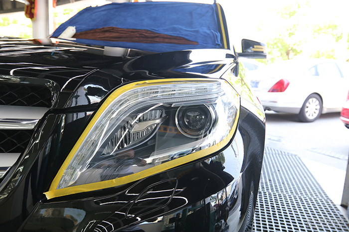 奔驰glk300整备全过程,奔驰glk300全车抛光价格