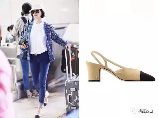 景甜跑男穿什么鞋,angelababy的香奈儿鞋子
