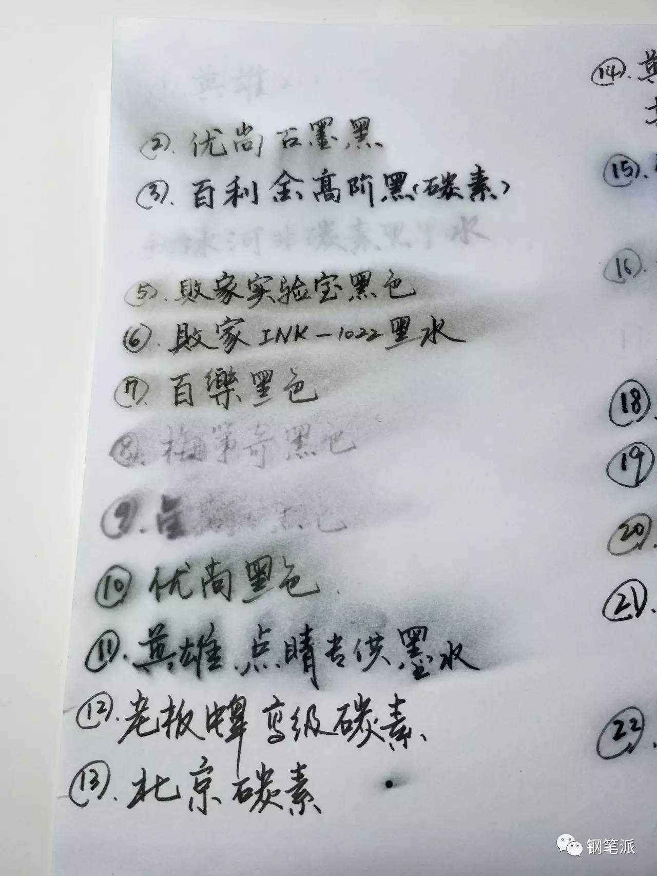 国产蓝黑色墨水测评,变态墨水