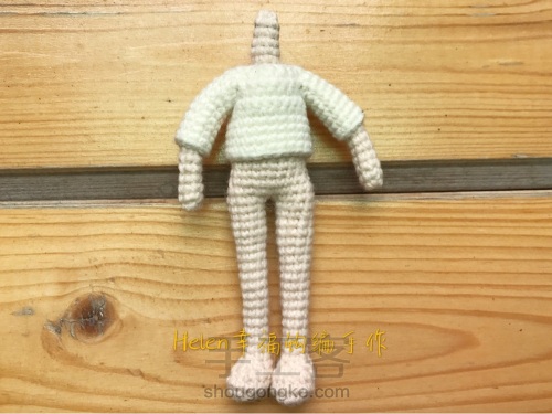 helen老师教学,新手一步一步学钩针编娃娃教程