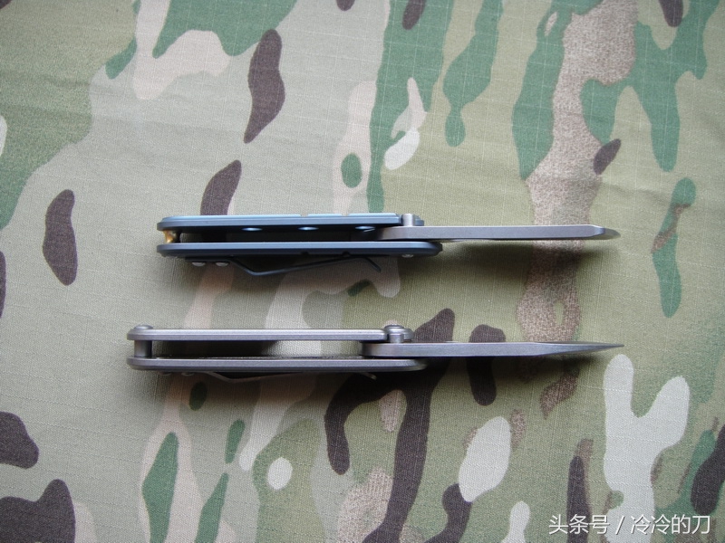 2把钛合金加S35V钢的serge*刀折**，豌豆和菜刀头详细对比