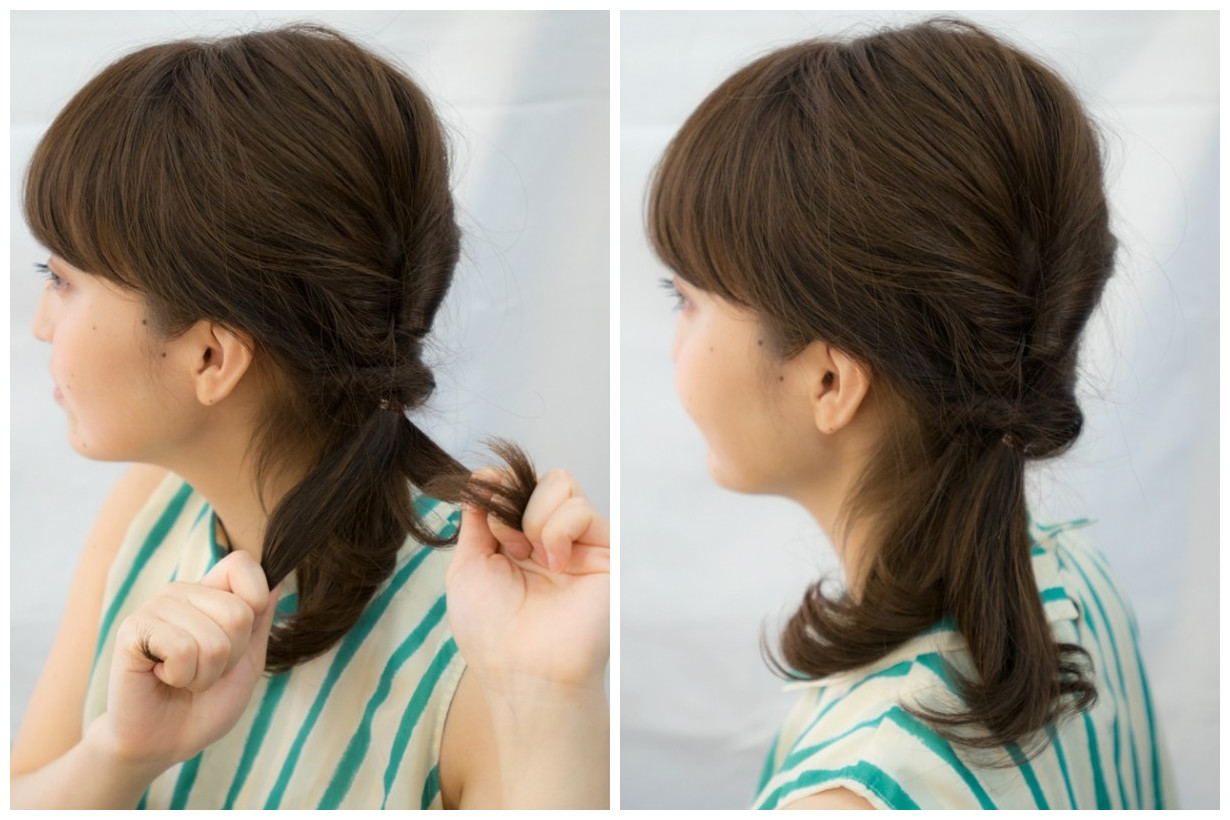 长发编发教程文静型,文静乖巧发型编发教程