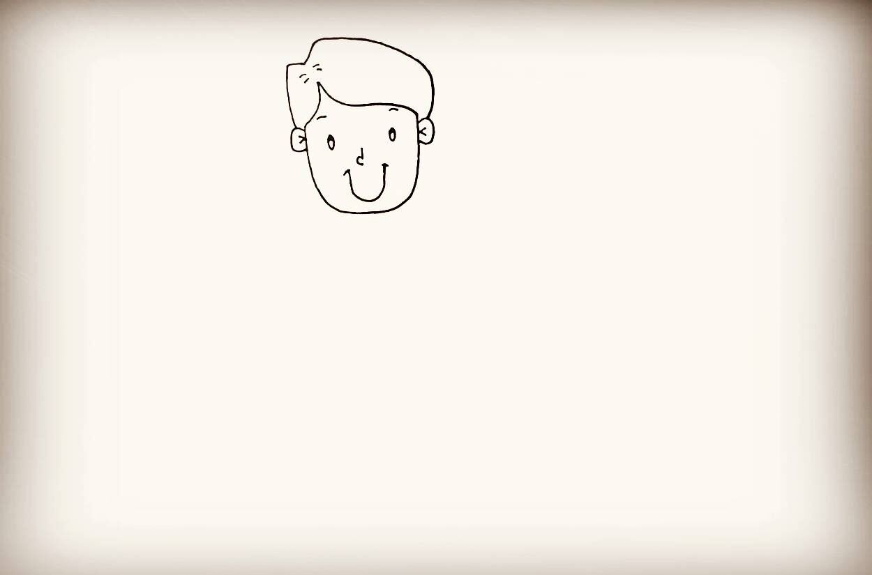 简笔画爸爸教程幼儿园,爸爸工作简笔画