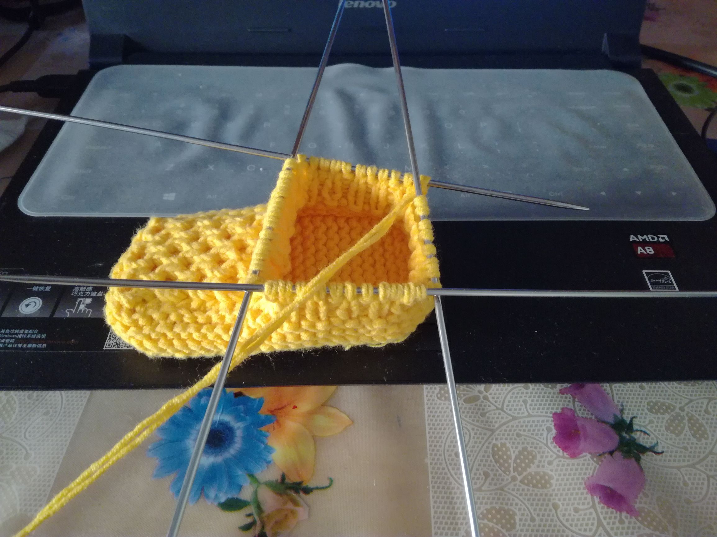 6-12个月毛线钩宝宝鞋,一步一步编织宝宝毛线鞋法